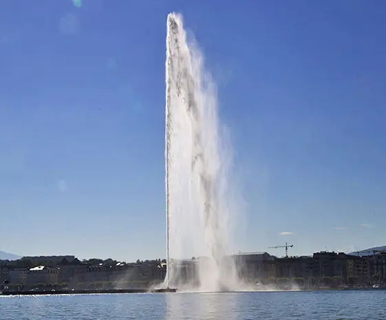 Le Jet d'Eau de Genève, emblème de la ville