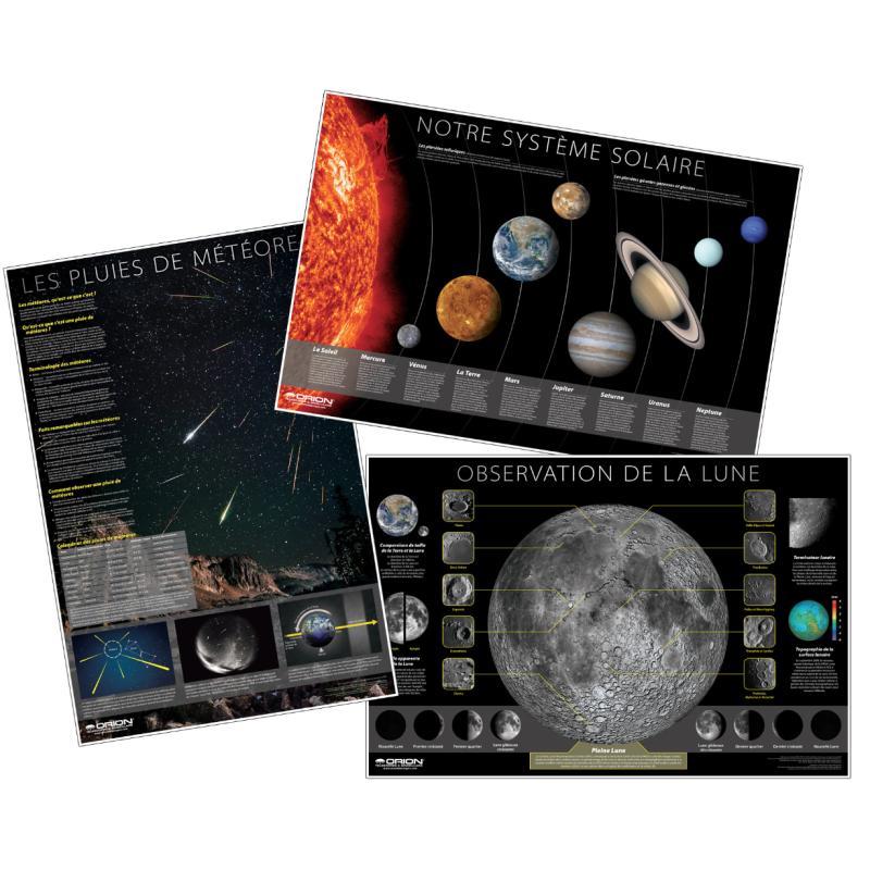 Orion Lot d'affiches Orion système solaire, lune et météores