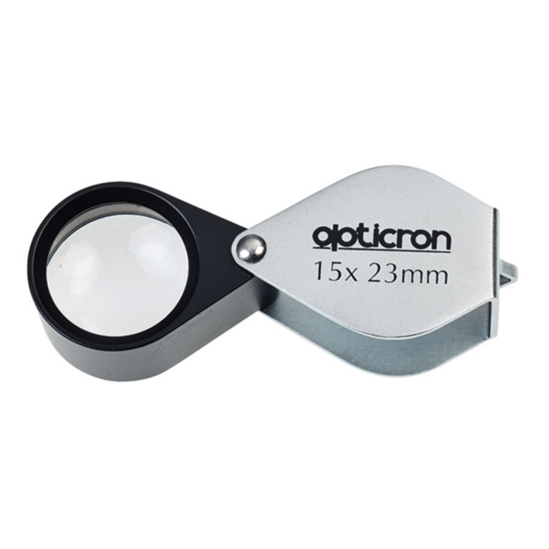 Opticron | 15x Loupe pliante en métal