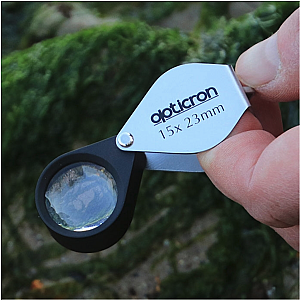 Opticron | 15x Loupe pliante en métal